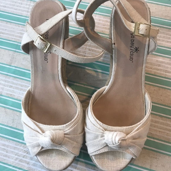 Montego Bay Club Shoes - Montego Bay Club canvas sandals size 8